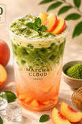 Peach Matcha Soda